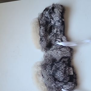 Size 2 baby lamb rabbit fur booties